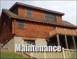  Pineville, Kentucky Log Home Maintenance